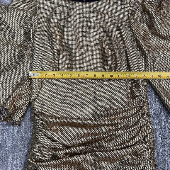 Shona Joy Metallic Gold Mini Dress - Picture 5 of 10